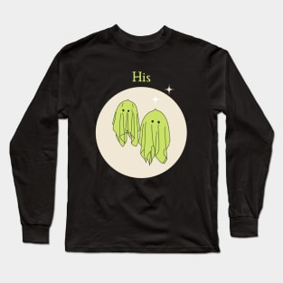 His, Matching Ghost Couple style 3 Long Sleeve T-Shirt